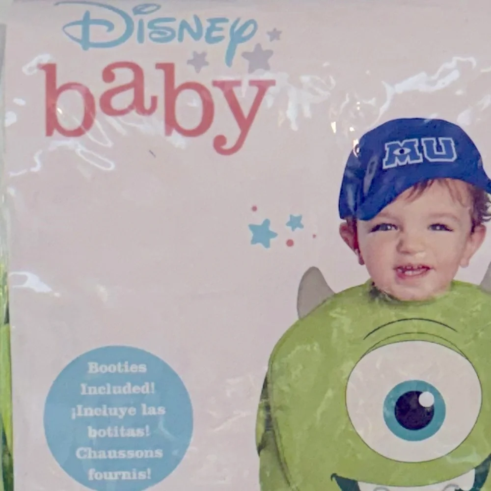 Disney Mike Wazowski Green Baby Costume with Blue Cap